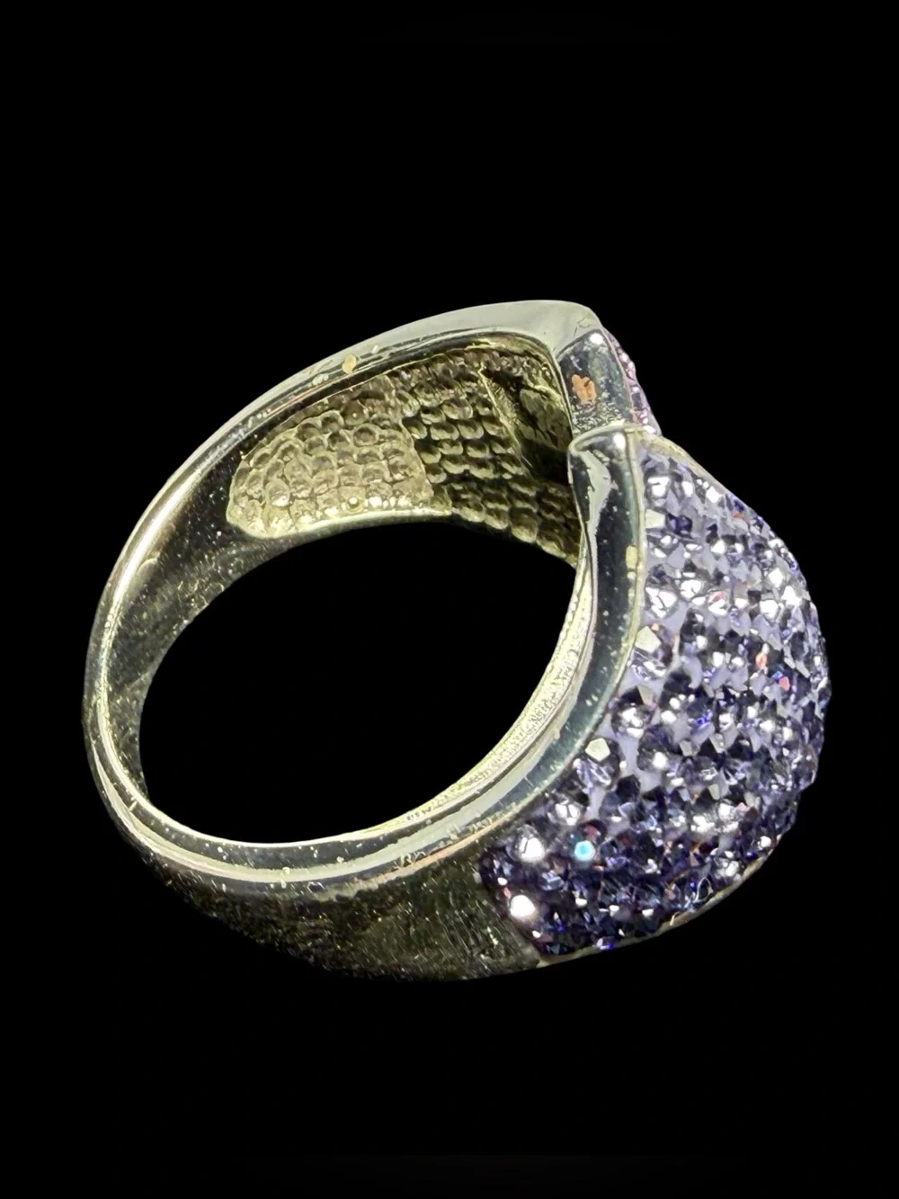 Crystal Pavé Ring  - Pink & Lavender-7.2’